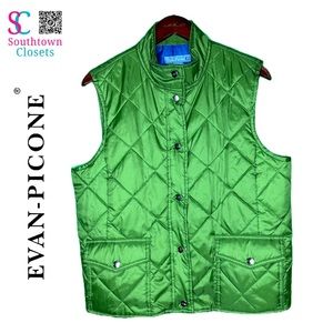 Evan Picone Outdoor Green Vest - Large